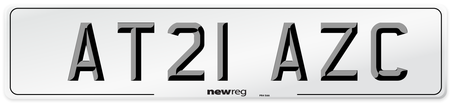 AT21 AZC Number Plate from New Reg